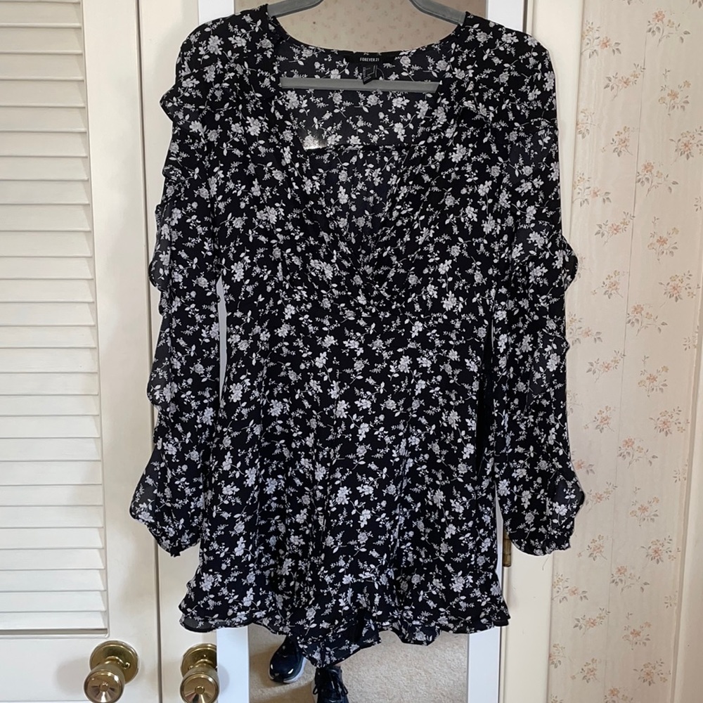 Floral print romper, small
